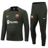 FC Barcelona Quarter Zip Sweatshirts Anzüge Suit 2023-24 Grüne Für Herren